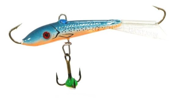 Балансир рыболовный для зимней рыбалки Lucky John Fin 60мм+тройник 71413-53