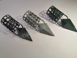 Кормушка Vikfish сербская пуля D30, 50 гр. леска, водоросли