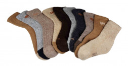 Носки Eurowool р 40-42 41-43, 70% шерсть с контрастной отделкой с пухом яка