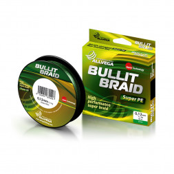 Леска плет. ALLVEGA Bullit Braid dark green 0.18 135м